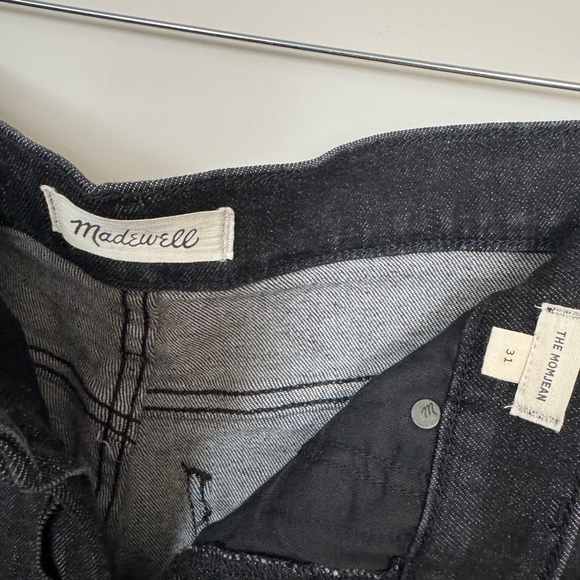 Madewell The Momjean HighRise Jeans Size 31 Black - Picture 4 of 8